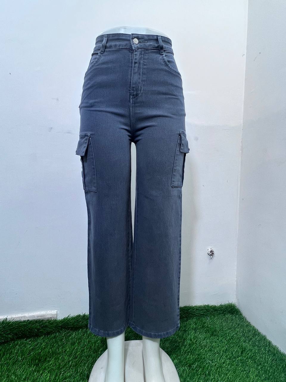 Women Regular High Rise Grey Jeans