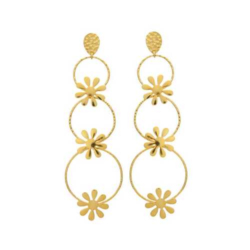 Flower Dangle Earring Set Gender: Woman