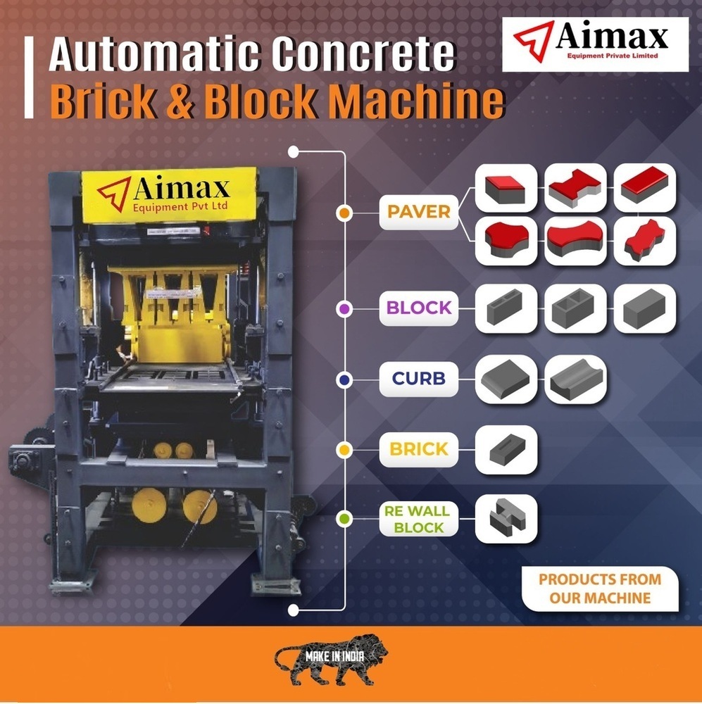 Automatic Concrete Brick And  Paverblock Machine - Voltage: 220-440 Volt (V)