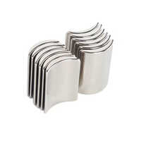 Neodymium Arc Magnet - Customized Silver Permanent Magnet | Ideal For Commercial Applications