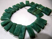 Natural Amazonite Baguette Shape 15-20mm Beads strand 8 Inches long