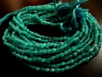 Natural Russian Amazonite Faceted Coin Shape 4mm Sold Per Strand 3'' Long