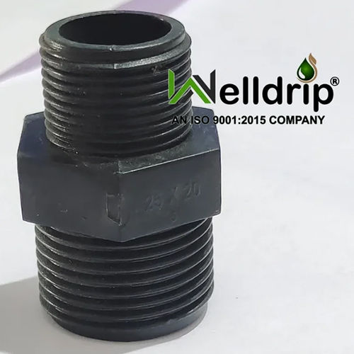 Black Pvc Threaded Reducer Hex Nipple