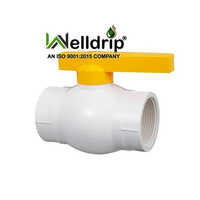 Plastic UPVC Ball Valves - 15mm Size, White Color | High Pressure Resistance, Ideal for Water Media in Industrial Applications