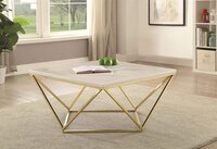 CT-794 Marble Top With Stainless Steel Base Coffee Table decor table wedding gold luxury