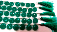 Amazonite Quartz Heart Shape14-15mm Beads Sold Per Strand 8 Inches Long - Beads Colour: Green