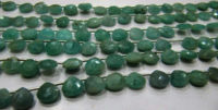 Natural Amazonite heart Shape Faceted 8mm beads strand 8 inches long