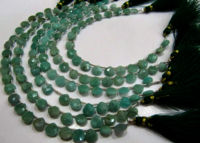 Natural Amazonite heart Shape Faceted 8mm beads strand 8 inches long