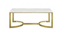 CT-795 Marble Top With Stainless Steel Base Coffee Table for party rental