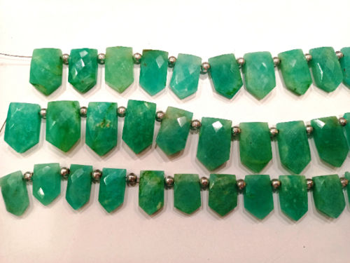 Natural Amazonite 18to20mm knife Shape Sold Per strand 9 Inches Long