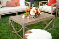 CT-755 Rectangular Coffee Table wood table for event