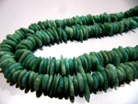 Natural Amazonite Flat Nugget Shape Plain 10mm To 15mm Beads Strand 8'' Long