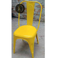 Iron Outdoor Chair - Durable Steel Frame With Polished Finish | Modern Indian-style Design, Comfort Without Cushion, Perfect For Gardens And Cafes