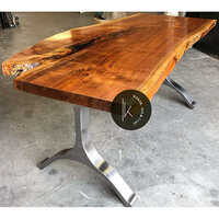 Wooden Live Edge Table - Artwork: Crafted