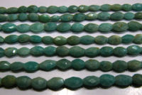 Natural Amazonite Oval Shape Faceted 10mm to 12mm Beads sold per Strand 13'' Long