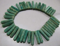 Natural Amazonite Pencil Shape 1 Inch Long sold per strand 8 inch long