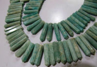 Natural Amazonite Pencil Shape 1 Inch Long sold per strand 8 inch long