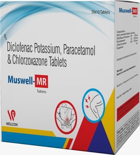 Diclofenac Potassium, Paracetamol & Chlorzoxazone Tablets