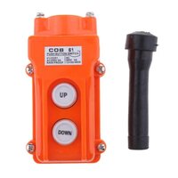 Hoist Crane Push Button Switch - Plastic, 250-500 Volt, 2-5 Ampere | High Protection Level For Reliable Operation In Heavy Machinery