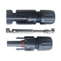 Industrial Mc4 Connector - Plastic/metal, 3-5 Inch Diameter, Black | Ideal For Solar Industry Wire Connection, Warranty Included