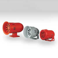 220v Motor Siren - Red And Gray, 50hertz Frequency, 120 Db Noise Level, 1.2a Working Current, Suitable For Industry, Warranty Included