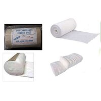 Non Absorbent Cotton Wool - 100% Cotton Material, Woven Style, General Use , White Color, Disposable Quality