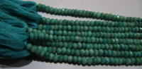 Natural Amazonite Rondelle Faceted 3-4 mm Beads Strand 13 inch long