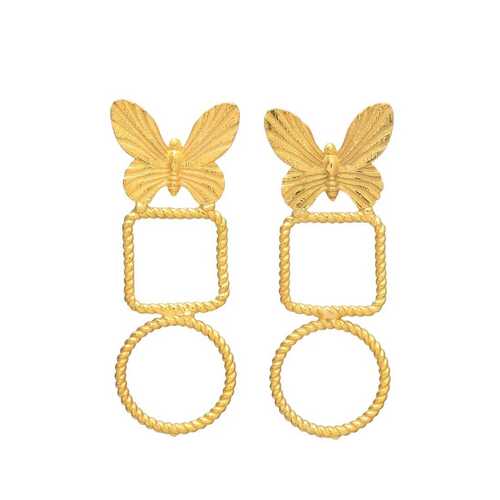 modern butterfly earring set