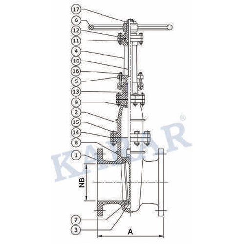 Cast Iron Rising Stem Sluice Valve