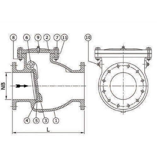 Single Door Non Return Valve