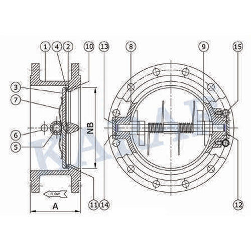 Dual Plate Check Valve Power: Manual