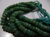 Natural Amazonite Rondelle Faceted 7 to 10mm Beads Strand 8 inch long