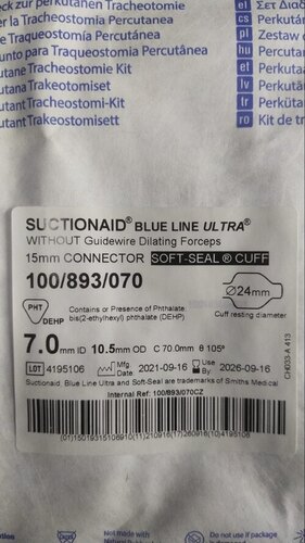 Adjustable Cuffed Suctionaid Blue Line Ultra