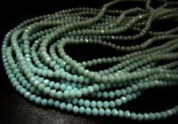 Amazonite Hydro quartz Rondelle Faceted 3-4 mm Beads Strand 16 inches long