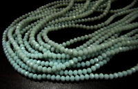 Amazonite Hydro quartz Rondelle Faceted 3-4 mm Beads Strand 16 inches long