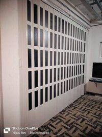 PVC pleated Partition with Glass