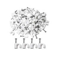White PVC Cable Clip