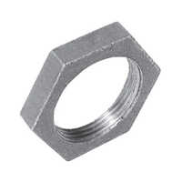 Ms Chuck Nut - Mild Steel, Standard Size 20-50 Mm | Polished Silver, Hexagonal Head For Industrial Applications