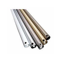 Ceiling Fan Downrod Pipe - Durable High-quality Steel, 3 Meters Length, Any Color, Industrial Application, Multiple Output Types, Warranty Included