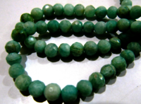 Natural Amazonite Round Faceted 7-8mm Beads Strand 10 inches long