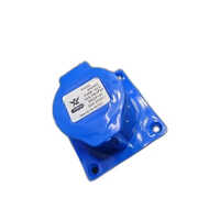 3 Pin Plug And Socket - Blue Color, Rated 240 Volt, Suitable For Industrial Applications, Warranty Included, Multiple Output Handling