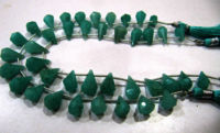 Natural amazonite Faceted Teardrop 6x10mm to 9x15mm per Strand 8'' long