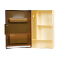 Ivory Brown Door Mirror Bathroom Cabinet