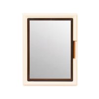 Beamer XL Ivory Brown Door Bathroom Cabinet