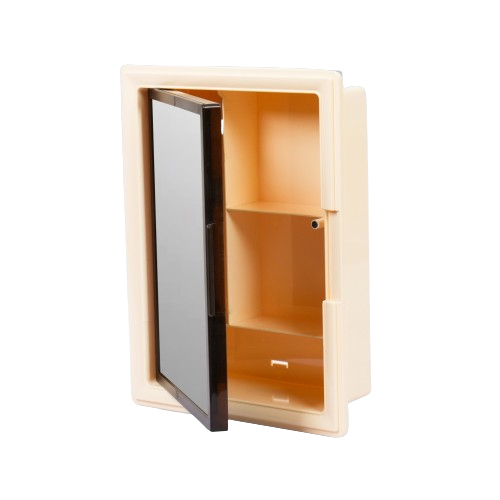 Beamer XL Ivory Brown Door Bathroom Cabinet