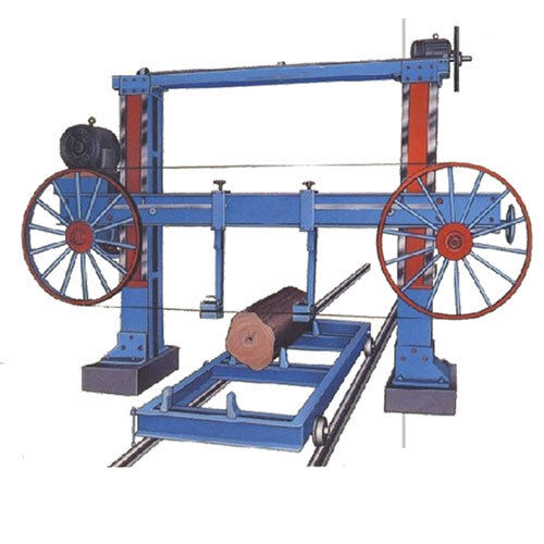 Blue Horizontal Trolley Band Saw Machine