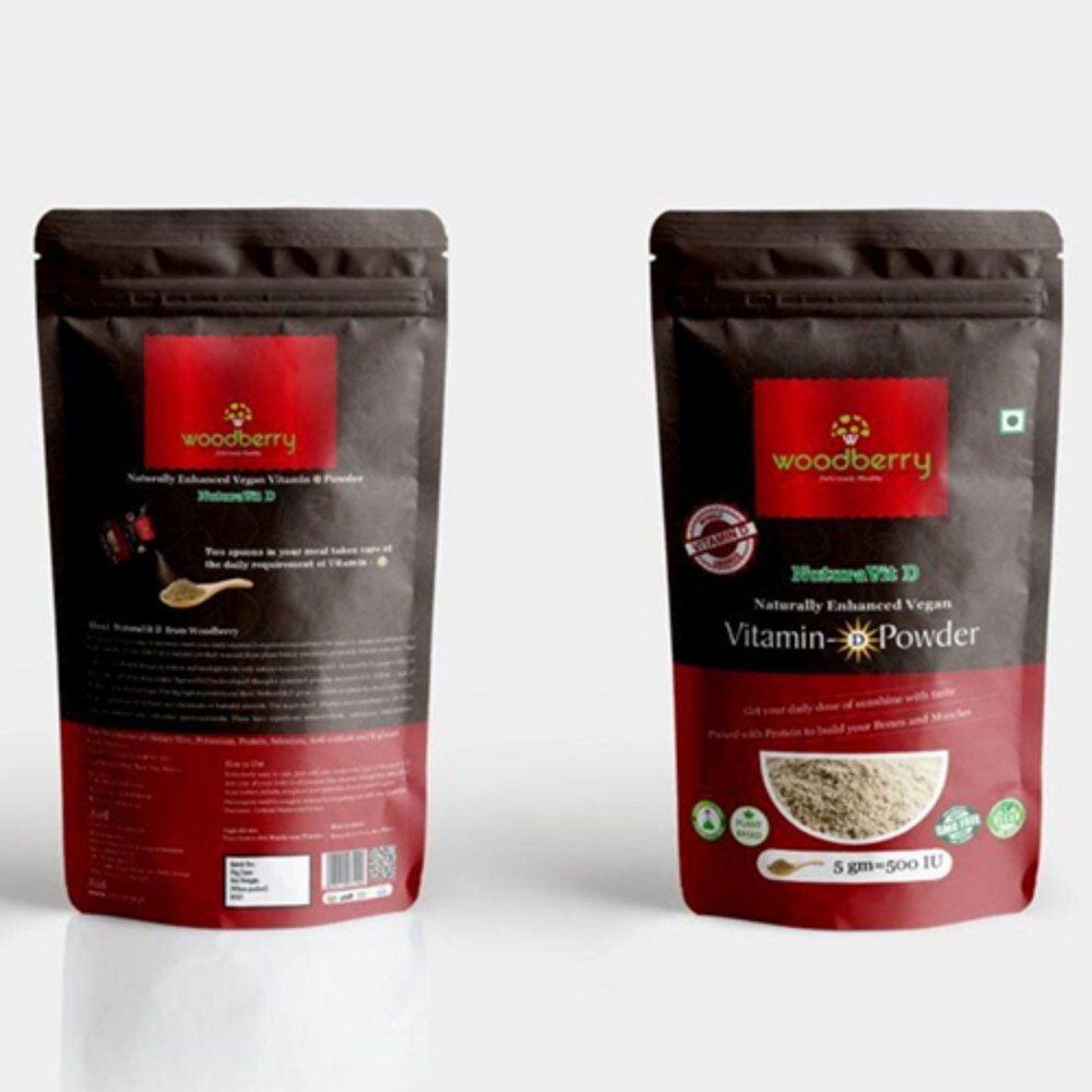 Vitamin Powder Stand Up Pouches - PVC Material, Multicolor Digital Printing, Embossed Surface | Includes Warranty for Enhanced Protection