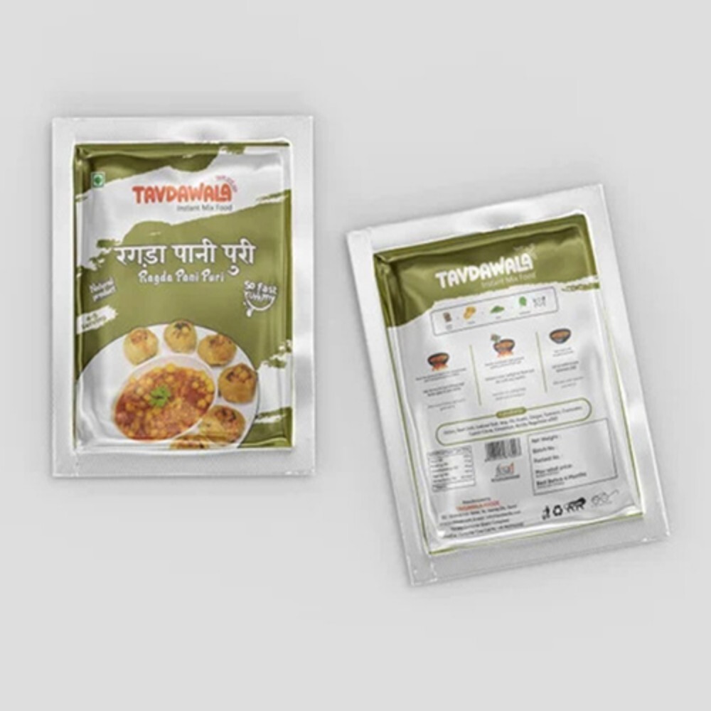 Ragda Pani Puri Seal Pouch - PVC Material, Multicolor Design with Digital Printing & Embossing Surface, Warranty Included
