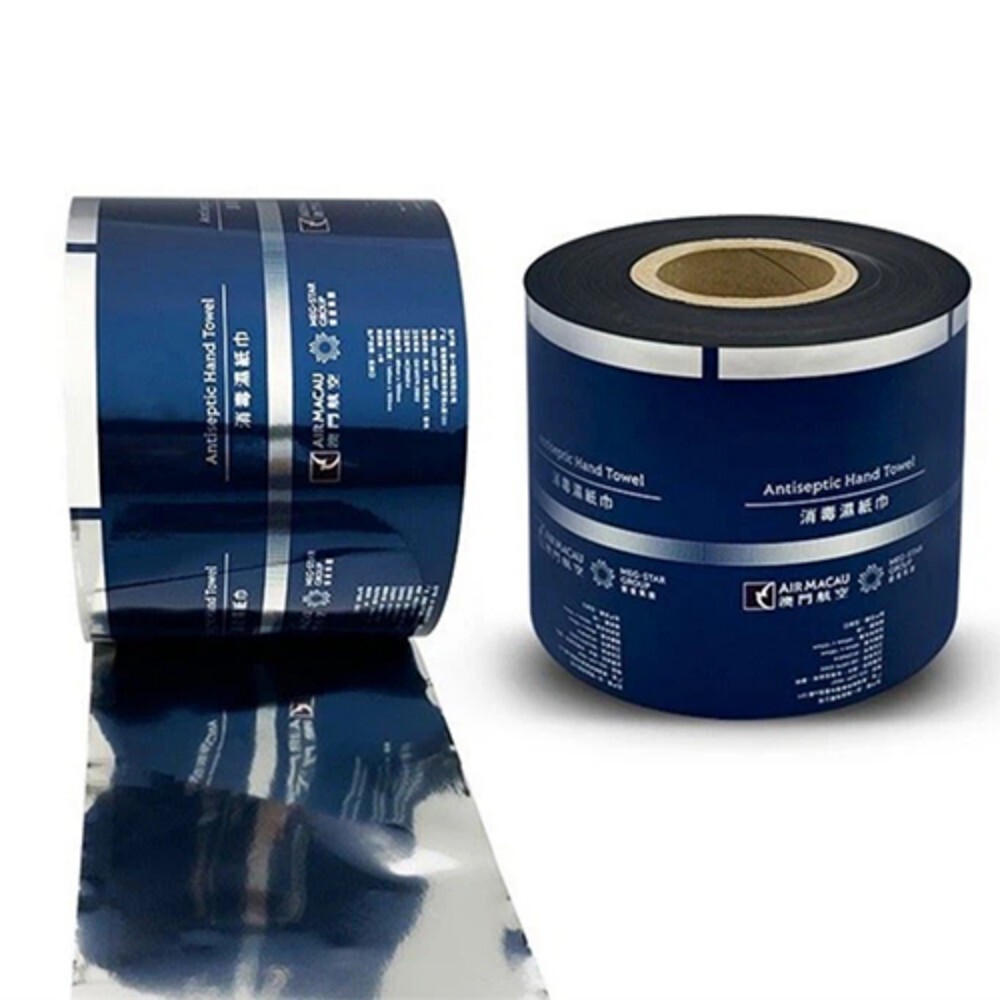 Antiseptic Hand Towel Packaging Roll - PVC Material, Multicolor, Soft Hardness | Soft Touch, Durable Plastic Packaging Rolls with Warranty