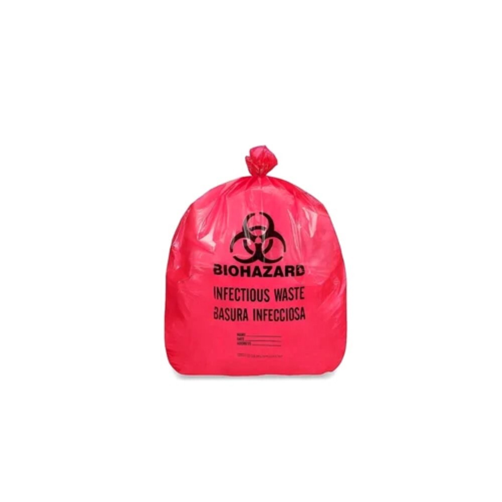 Bio Hazardous HDPE Bag - High-Density Polyethylene, Multicolor Design, Digital Printed, Embossed Surface, Warranty Included